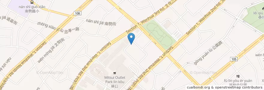 Mapa de ubicacion de 車麗屋 en Tayvan, 新北市, 林口區.
