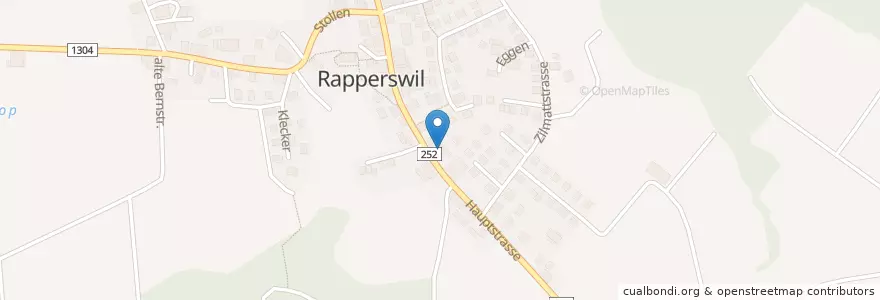 Mapa de ubicacion de Briefeinwurf Rapperswil BE, Poststelle Rapperswil BE en スイス, ベルン, Verwaltungsregion Seeland, Verwaltungskreis Seeland, Rapperswil (Be).