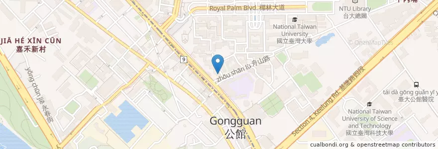 Mapa de ubicacion de CoCo壱番屋 en Тайвань, Новый Тайбэй, Тайбэй.