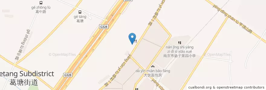 Mapa de ubicacion de 旗公馆 en Китай, Цзянсу, Нанкин, Лухэ.