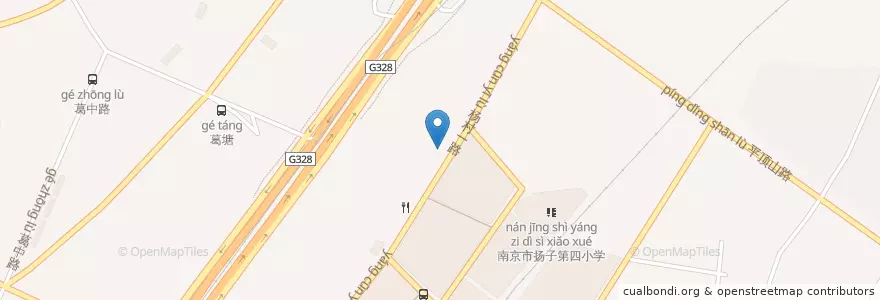 Mapa de ubicacion de 轩皇大酒楼 en 中国, 江蘇省, 南京市, 六合区.