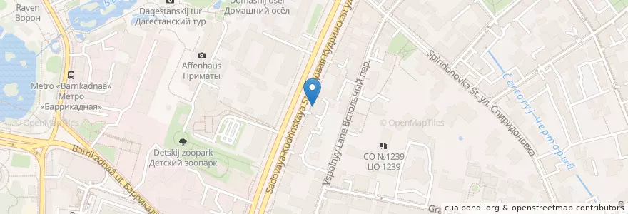 Mapa de ubicacion de Субботица en Rusland, Centraal Federaal District, Moskou, Центральный Административный Округ, Пресненский Район.