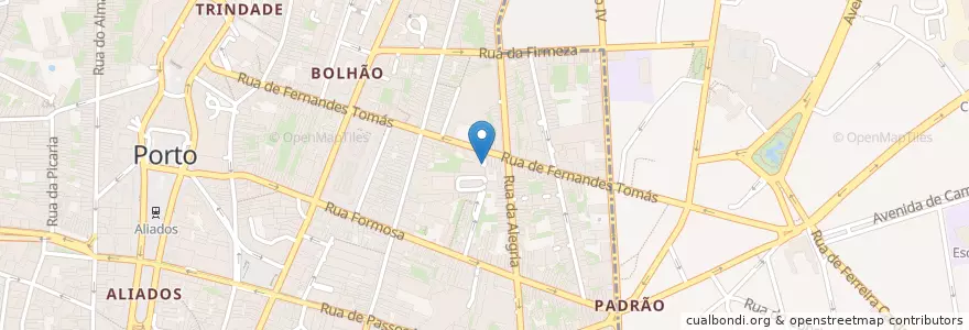 Mapa de ubicacion de Via Catarina Shopping en Portugal, North, Área Metropolitana Do Porto, Porto, Porto, Cedofeita, Santo Ildefonso, Sé, Miragaia, São Nicolau E Vitória.