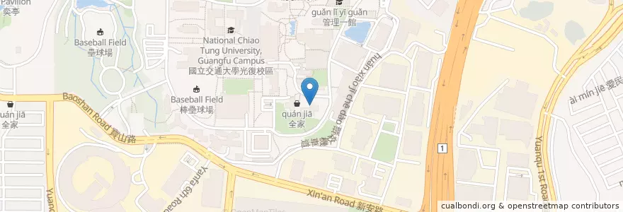 Mapa de ubicacion de CoCo en تایوان, 臺灣省, سینچو, 東區.