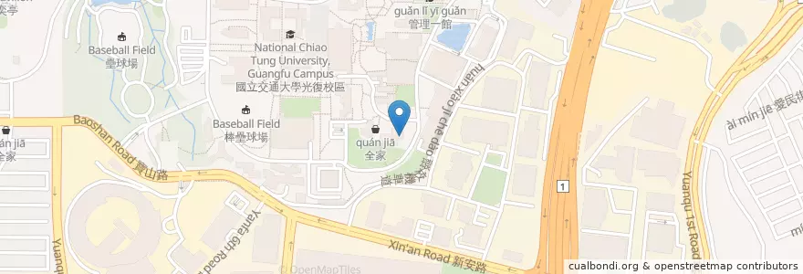 Mapa de ubicacion de 金鑽自助餐·燒臘 en 台湾, 台湾省, 新竹市, 東区.