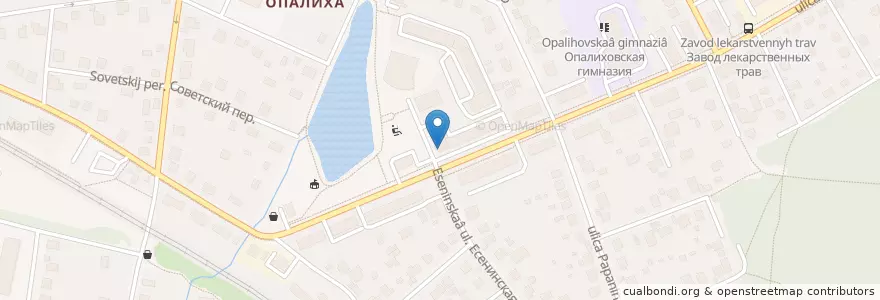 Mapa de ubicacion de Опалиховская городская библиотека en Russia, Distretto Federale Centrale, Oblast' Di Mosca, Городской Округ Красногорск.