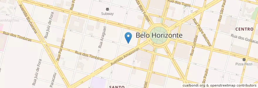 Mapa de ubicacion de Xico da Carne en ブラジル, 南東部地域, ミナス ジェライス, Região Geográfica Intermediária De Belo Horizonte, Região Metropolitana De Belo Horizonte, Microrregião Belo Horizonte, ベロオリゾンテ.