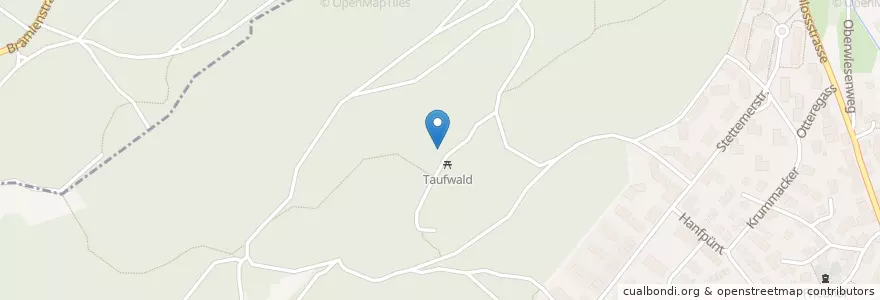 Mapa de ubicacion de Taufwald en Suíça, Schaffhausen, Schaffhausen.
