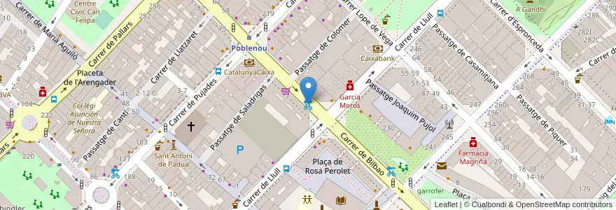Mapa de ubicacion de 339 - Bilbao 51 en إسبانيا, كتالونيا, برشلونة, بارسلونس, Barcelona.