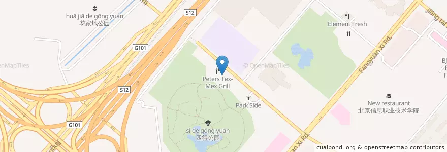 Mapa de ubicacion de Frank's Place en چین, پکن, هبئی, 朝阳区 / Chaoyang.