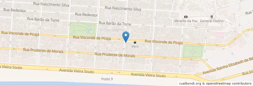 Mapa de ubicacion de Café e Bar Bebadela en Brazil, Jihovýchodní Region, Rio De Janeiro, Região Metropolitana Do Rio De Janeiro, Região Geográfica Imediata Do Rio De Janeiro, Região Geográfica Intermediária Do Rio De Janeiro, Rio De Janeiro.