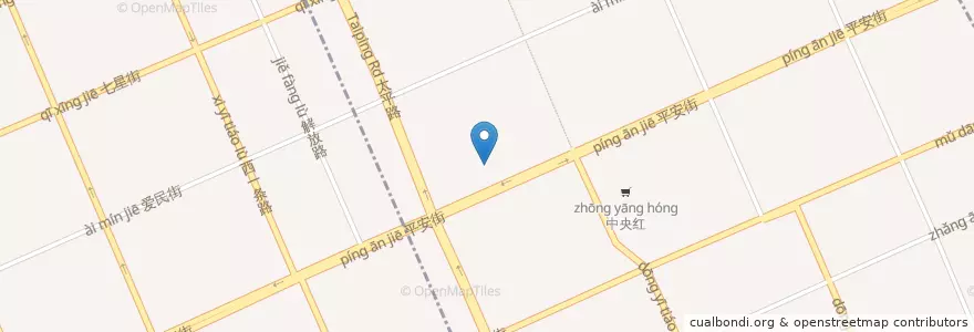 Mapa de ubicacion de 空间8度 en China, Heilongjiang, Mudanjiang City, Dong'an District, Qixing Subdistrict.