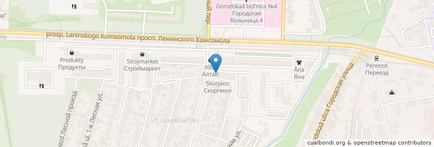 Mapa de ubicacion de Гиппократ en Russie, District Fédéral Central, Oblast De Koursk, Курский Район, Городской Округ Курск.