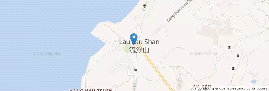 Mapa de ubicacion de 流浮山迴旋處公廁 Lau Fau Shan Roundabout Public Toilet en China, Hong Kong, Guangdong, Wilayah Baru, 元朗區 Yuen Long District.