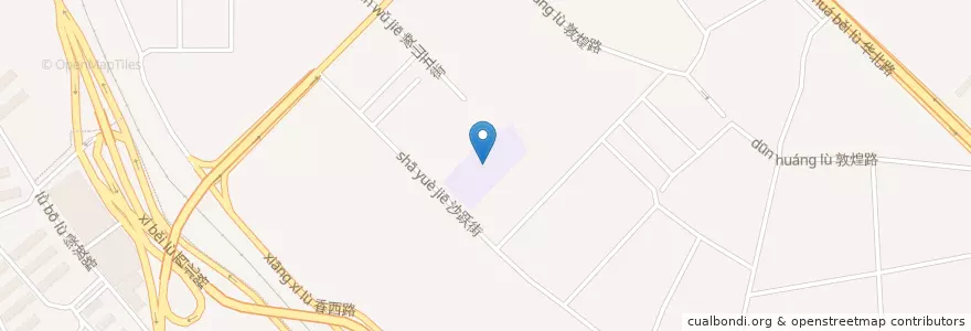 Mapa de ubicacion de 大连第五十一中学 en چین, لیائونینگ, 大连市, 沙河口区, 春柳街道.