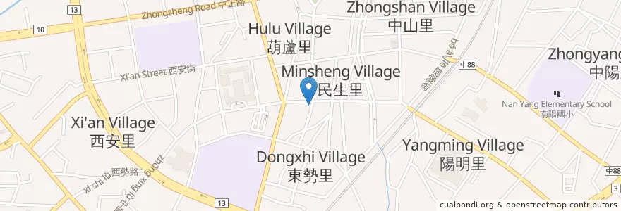 Mapa de ubicacion de 永和豆漿 en 臺灣, 臺中市, 豐原區.