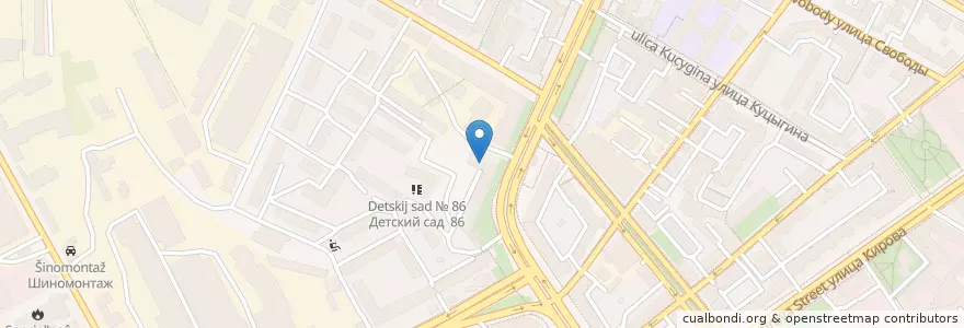 Mapa de ubicacion de Детский сад № 30 en Rússia, Distrito Federal Central, Oblast De Voronej, Городской Округ Воронеж.