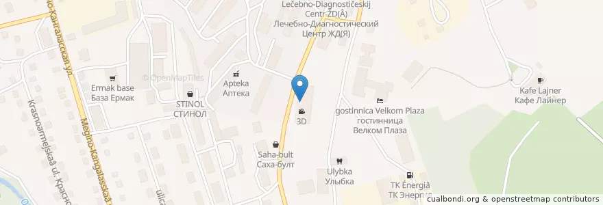 Mapa de ubicacion de АТБ en 俄罗斯/俄羅斯, 远东联邦管区, 萨哈共和国, Алданский Улус, Городское Поселение Алдан.
