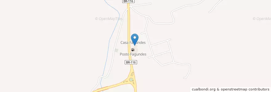 Mapa de ubicacion de Casa Fagundes en 巴西, 南部, 南里奥格兰德, Região Geográfica Imediata De Caxias Do Sul, Região Geográfica Intermediária De Caxias Do Sul, 南卡希亞斯.