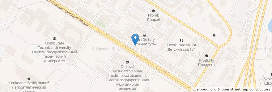 Mapa de ubicacion de VTB en Russia, Siberian Federal District, Omsk Oblast, Omsky District, Городской Округ Омск.