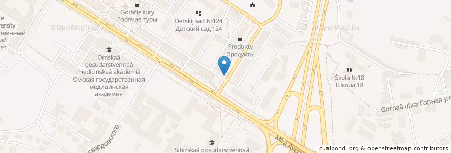 Mapa de ubicacion de Японский домик en Russia, Siberian Federal District, Omsk Oblast, Omsky District, Городской Округ Омск.