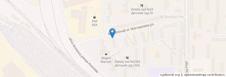 Mapa de ubicacion de Автошкола ВДОАМ en Rússia, Distrito Federal Central, Москва, Восточный Административный Округ, Район Перово.