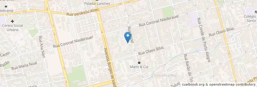 Mapa de ubicacion de Lavagem Completa en 巴西, 南部, 南里奥格兰德, Região Geográfica Intermediária De Santa Maria, Região Geográfica Imediata De Santa Maria, Santa Maria.