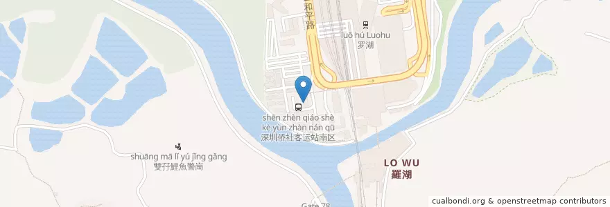 Mapa de ubicacion de AA家中西快餐 en Çin, Hong Kong, Guangdong, Yeni Bölgeler, 北區 North District.