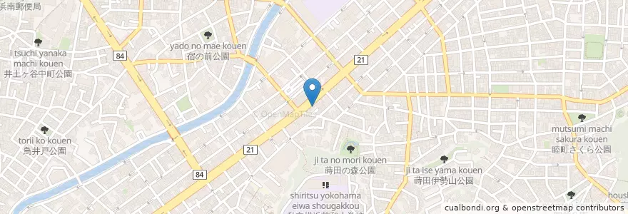 Mapa de ubicacion de ちび丸 en Japonya, 神奈川県, 横浜市, 南区.
