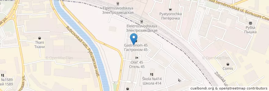 Mapa de ubicacion de Центр медицины и косметологиии "Здоровье" en Russia, Central Federal District, Moscow, Sokolinaya Gora District.