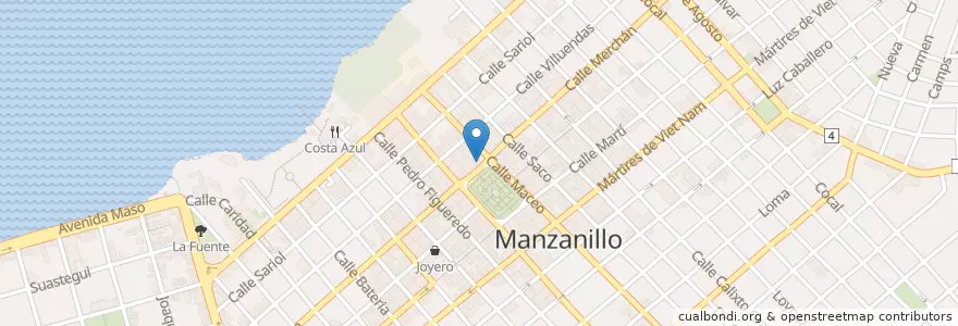Mapa de ubicacion de Yang Tse en کوبا, Granma, Manzanillo, Ciudad De Manzanillo.