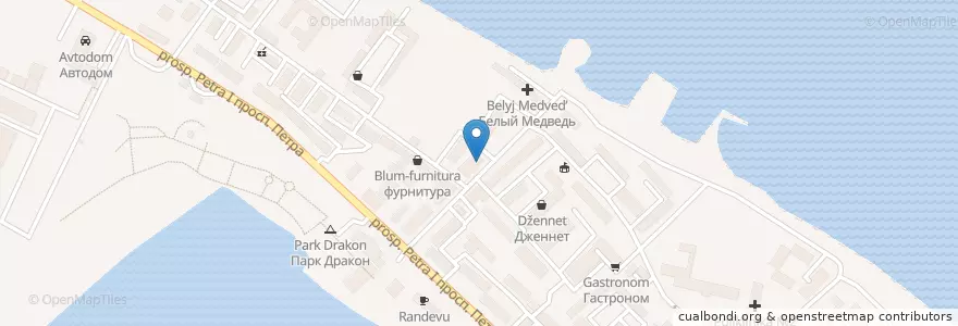 Mapa de ubicacion de Банкетный зал Алмаз en Россия, Северо-Кавказский Федеральный Округ, Дагестан.
