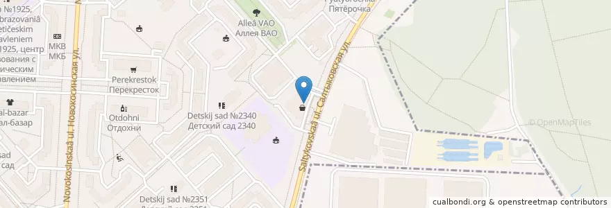 Mapa de ubicacion de ГорЗдрав en Rusia, Distrito Federal Central, Москва, Восточный Административный Округ, Район Новокосино.