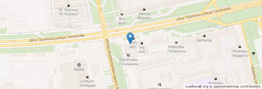 Mapa de ubicacion de Вкусная Шаверма en Russie, District Fédéral Du Nord-Ouest, Oblast De Léningrad, Saint-Pétersbourg, Московский Район, Округ Гагаринское.