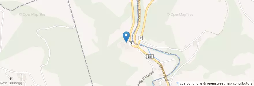 Mapa de ubicacion de Migrol Tankstelle Schmidtli en 瑞士, Zug.