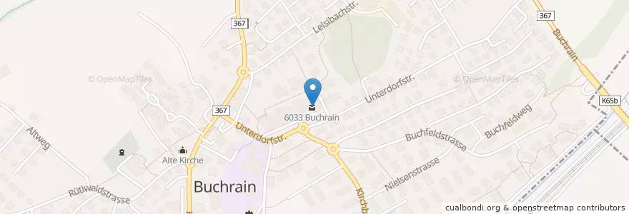 Mapa de ubicacion de Die Post en Suíça, Luzern, Buchrain.