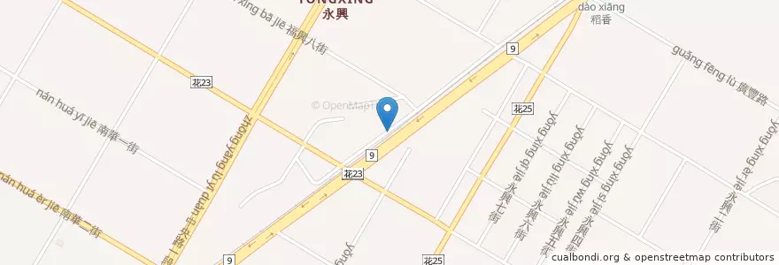 Mapa de ubicacion de 吉安鄉 en 臺灣, 臺灣省, 花蓮縣, 吉安鄉.