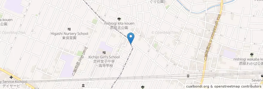 Mapa de ubicacion de タイムズ en 일본, 도쿄도, 杉並区.