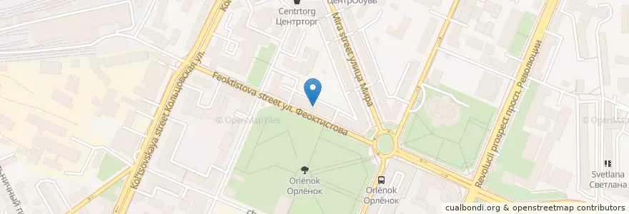Mapa de ubicacion de Детский сад № 18 en Russie, District Fédéral Central, Oblast De Voronej, Городской Округ Воронеж.