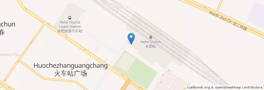 Mapa de ubicacion de 麦当劳 en China, Anhui, Hefei, Yaohai District, Urban Hefei, Fangmiao Subdistrict.