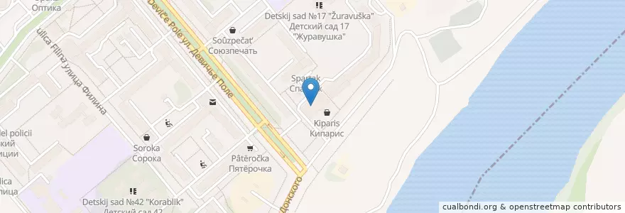 Mapa de ubicacion de Караоке клуб «Шаляпин» en Rusland, Centraal Federaal District, Oblast Moskou, Коломенский Городской Округ.