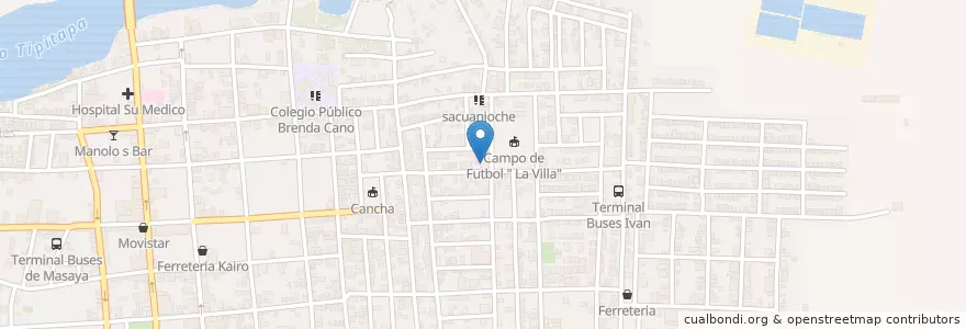 Mapa de ubicacion de Iglesia Jeremias en Nicaragua, Departamento De Managua, Tipitapa (Municipio).