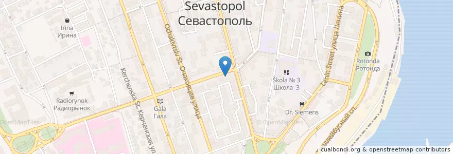 Mapa de ubicacion de Лепим Сами БМ en ロシア, 南部連邦管区, Севастополь, Севастополь, Ленинский Район, Ленинский Округ.