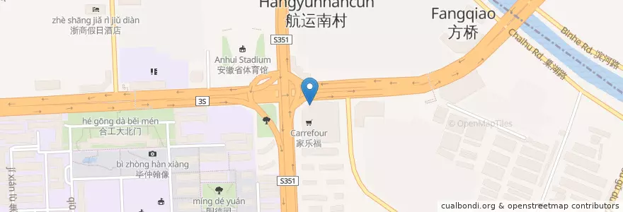 Mapa de ubicacion de KFC en China, Anhui, Hefei, 包河区 (Baohe), 合肥市区, 包公街道.