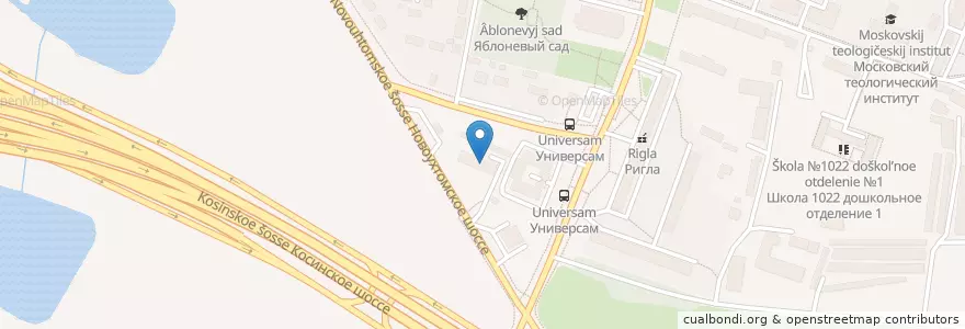 Mapa de ubicacion de МОТОТРЭР №1 en Russia, Central Federal District, Moscow, Eastern Administrative Okrug, Kosino-Ukhtomsky District.