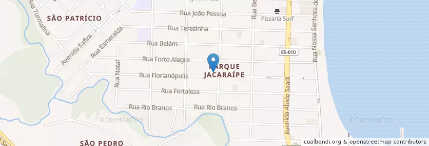 Mapa de ubicacion de Correios en برزیل, منطقه جنوب شرقی برزیل, اسپیریتو سانتو, Região Geográfica Intermediária De Vitória, Região Metropolitana Da Grande Vitória, Microrregião Vitória, Serra.