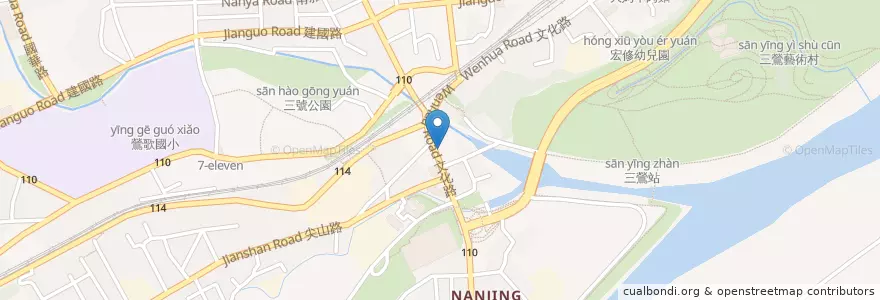 Mapa de ubicacion de 麥當勞 en Taiwan, 新北市, 鶯歌區.