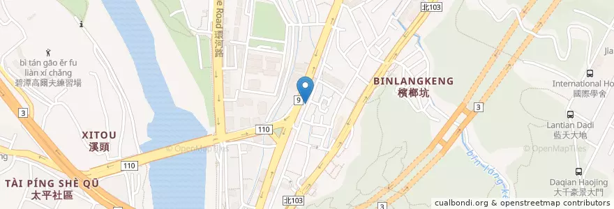 Mapa de ubicacion de 耕莘動物醫院 en تايوان, تايبيه الجديدة, 新店區.