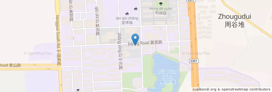 Mapa de ubicacion de 中国银行 en China, Anhui, Hefei, Baohe District, Urban Hefei, Baogong Subdistrict.