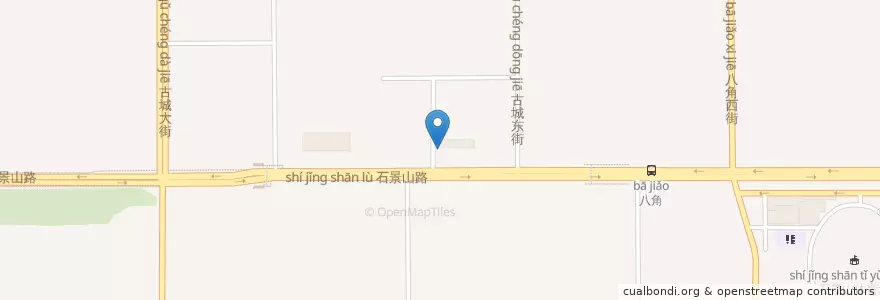 Mapa de ubicacion de 兰州老马拉面 en 中国, 北京市, 河北省, 石景山区.